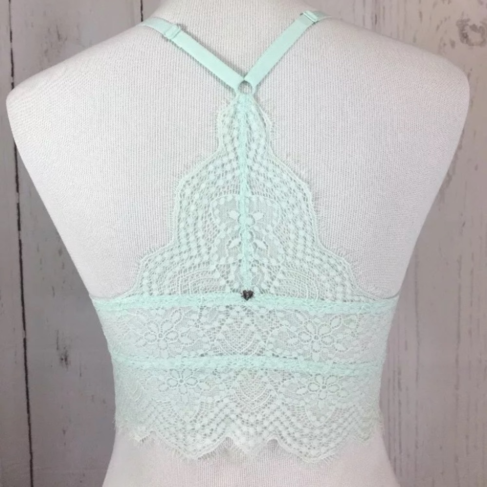 NEW PINK Victoria's Secret Mint High Neck Bra - M - Picture 4 of 6